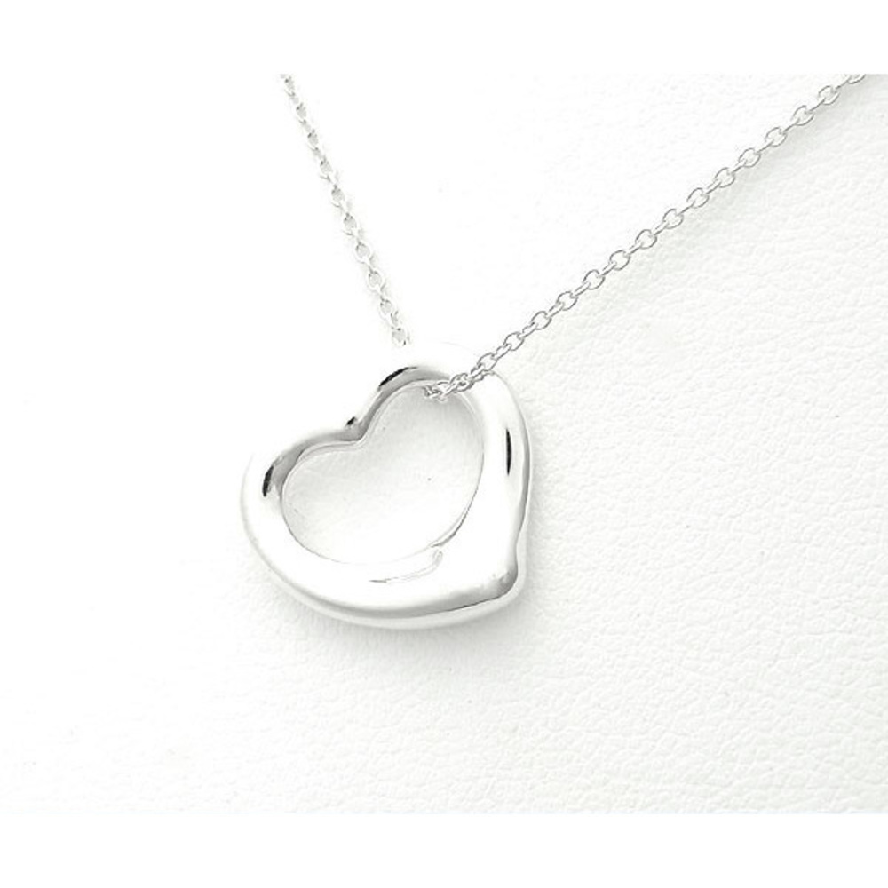 Tiffany Open Heart Necklace Small Silver